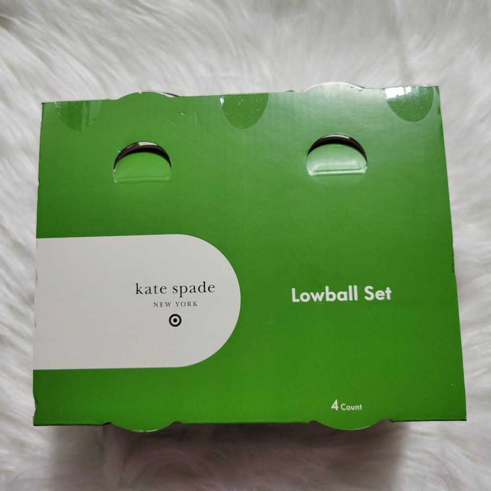 Kate Spade x Target Polka Dot Acrylic Lowball Drinkware Set
